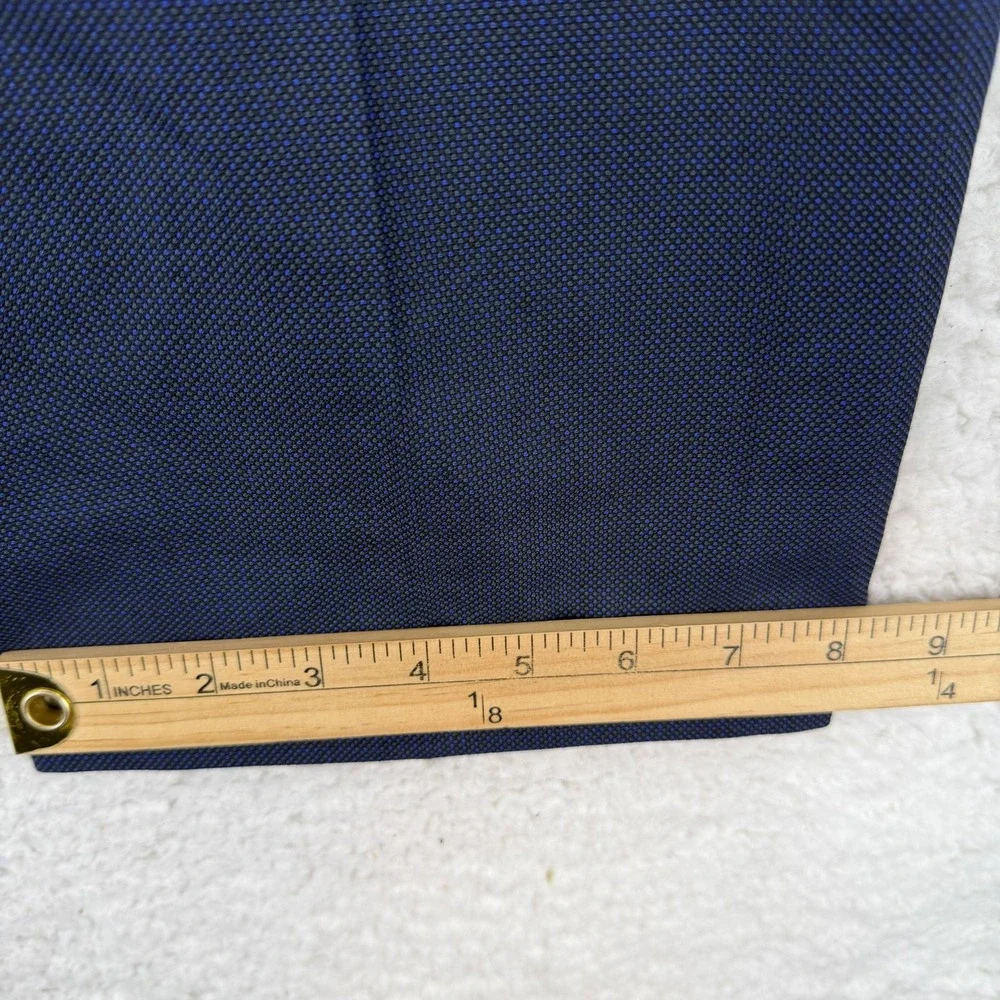 Perry Ellis Mens 40x30 Blue Regular Fit Microfiber Dress Pants EAT0PT110050 031